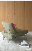 Fauteuil simple en tissu de style rétro français Yicheng, fauteuil d'appoint design pour salon, fauteuil de détente paresseux pour la maison