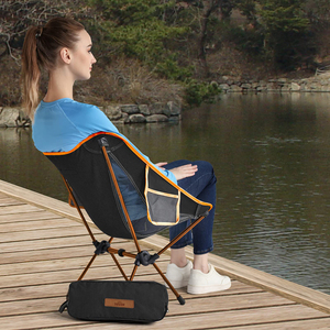 Lightweight \<strong\>Folding\</strong\> \<strong\>Camping\</strong\> \<strong\>Chair\</strong\>, Stable Portable Compact for Outdoor Camp Travel Beach Picnic Festival Hiking - Product Image 6