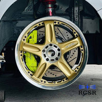 Jantes en alliage d'aluminium forgé RCSR 5x112 5x114.3 PCD 5x120 à cinq branches, garantie 5 ans pour Porsche BMW Audi