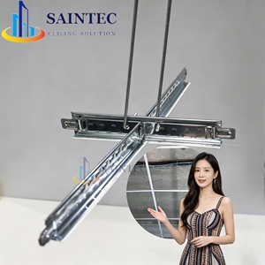 Oferta: Sistema de Techo Suspendido Saintec T24 Negro con Perfil Principal en T y Perfil Transversal en T, Acero Galvanizado Ignífugo, Garantía de 5 Años - Product Image 4