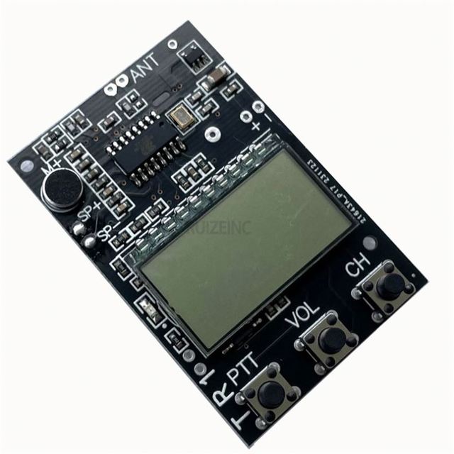 FM Walkie Talkie Circuit Board Transceiver All-in-One Module FM Transmitter Receiver Module 7 Frequency 27-480MHz 3.3-6V