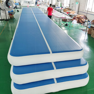 Airtrack Factory Drop Stitch Fabric Commercial Gonflable Air Track For Gym Giant Gymnastics Tumbling Mat Air Floor For Home Use - Product Image 1