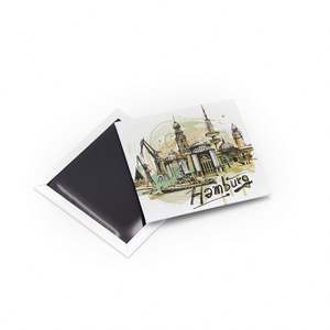 Aimants de réfrigérateur carrés de haute qualité, aimants de réfrigérateur en tôle personnalisables pour différents pays - Product Image 5