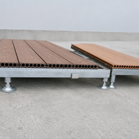 Système de terrasse WPC à hauteur réglable, fourni par l'usine, pour jardin, patio, balcon en bord de mer ou en zone côtière, vente en gros, taille personnalisée, extérieur