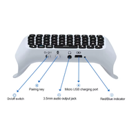 Mini clavier sans fil Portable pour manette PS5 clavier sans fil avec accessoires de jeu de chat vocal