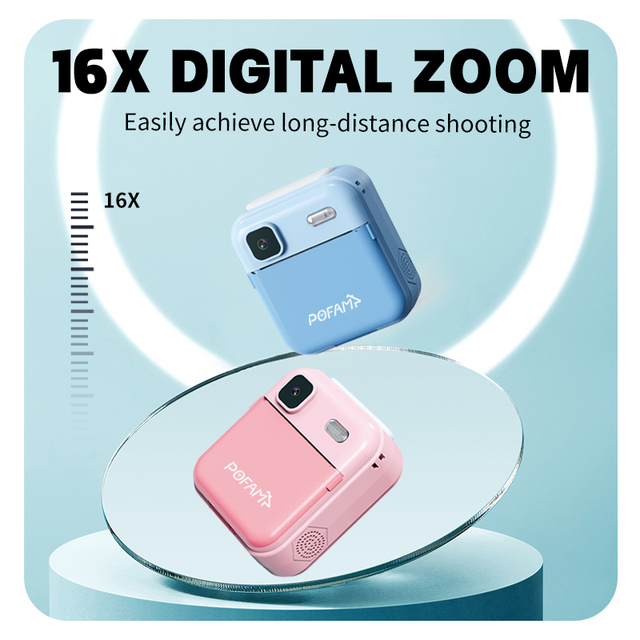 Children Instant Print Camera for Kids 1080p HD Mini Camera With Thermal Photo Paper Digital Camera Kids Gifts Toys