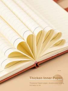 <b>A5</b> PU Leather Business Office Notebook Hardcover <b>Notepad</b> with Button Customizable Logo - Product Image 4