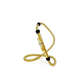 Teléfono Antiguo de Lujo de Latón Macizo con Diseño de Rinoceronte Dorado Esculpido, Grabado a Mano, 100 cm de Altura - Product Image 6