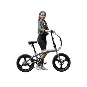 จักรยานพับได้ 20 นิ้ว โครงเหล็กคาร์บอนสูง ระบบเบรกดิสก์คู่ สำหรับการเดินทางและการเดินทางประจำวัน - Product Image 1