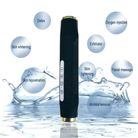 Appareil de massage facial à bulles de CO2 à main, effet de forage, 7 capsules d'oxygène pour éclaircir la peau, hydrater, réduire les rides