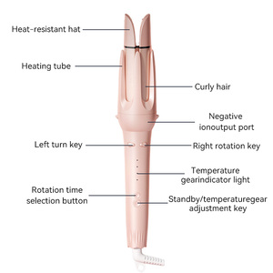 Xbh Tự Động Tóc Ép Tóc <span class=keywords><strong>Curler</strong></span> Hoán Đổi Cho Nhau 3 Trong <span class=keywords><strong>1</strong></span> Xoay Curling Sắt Chuyên Nghiệp Di Động Sóng Curling Sắt Bộ - Product Image 4