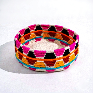 Modern Round Multi-Color Braided Cotton <b>Basket</b> for Home Decor Closet/Nursery/<b>Laundry</b> Organizer Bulk Wholesale Export - Product Image 1