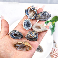 Cristal naturel brut, agate marocaine, géode non polie, cristal de petite taille, objet de collection, décoration en cristal