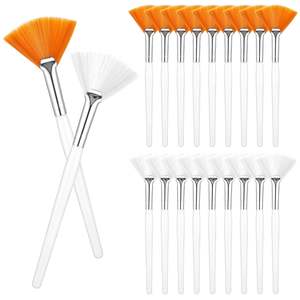 Pinceaux éventail de haute qualité, applicateur de masque facial pour esthéticienne, pinceau fin et doux pour masque en crème, peeling, <span class=keywords><strong>maquillage</strong></span> - Product Image 1