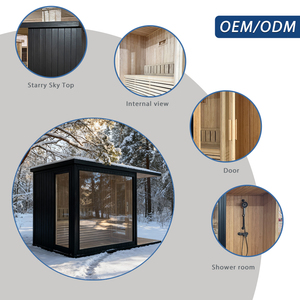 <span class=keywords><strong>Sauna</strong></span> de Vapor Seco Eléctrica para 2 Personas, Modelo Hemlock 2026, Moderna y de Lujo, para Exteriores, con Ducha, LED, Control Inteligente por <span class=keywords><strong>WiFi</strong></span> - Product Image 3