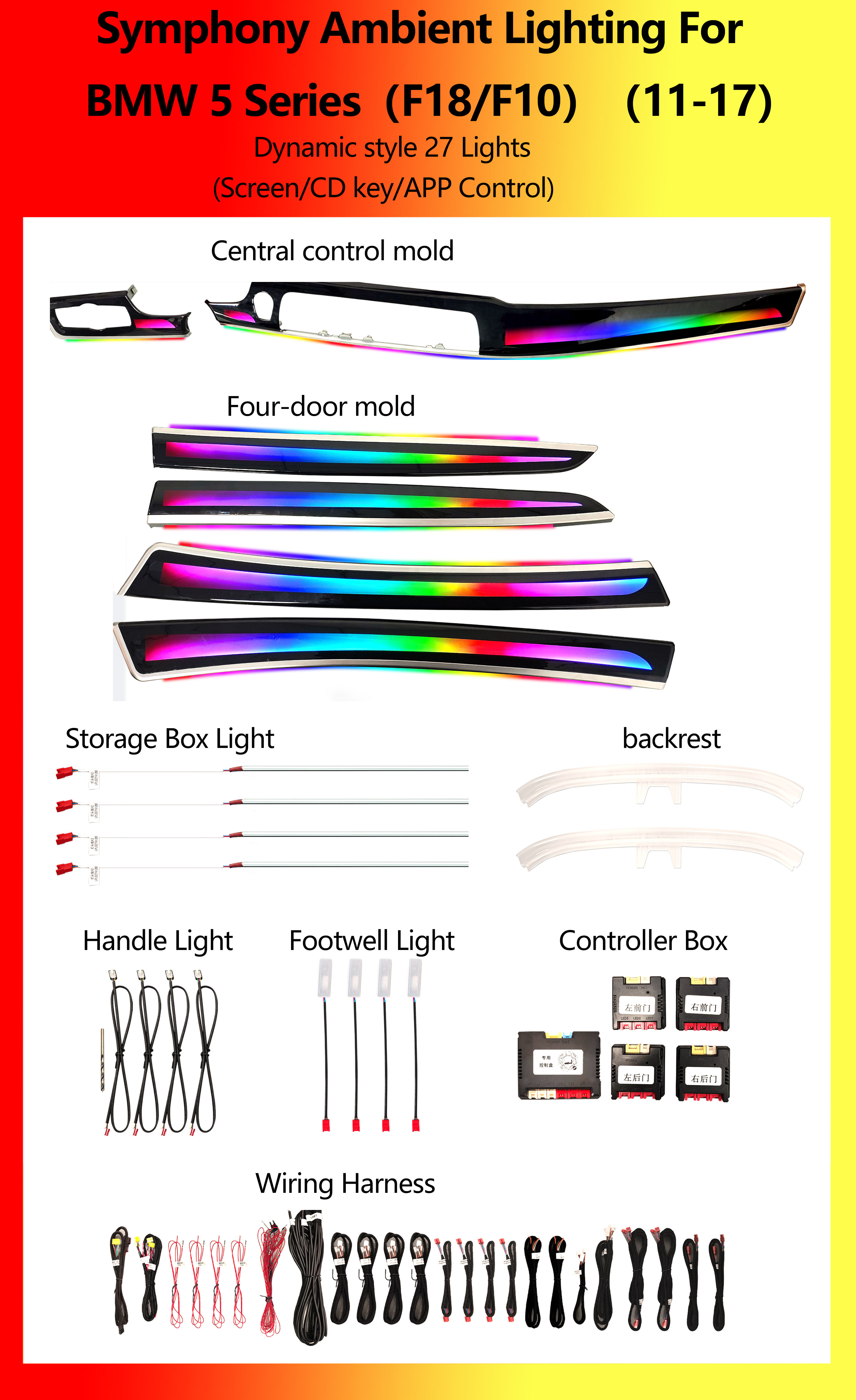 BMW 5 Series(F18/F10)Dynamic style Symphony 27 Lights