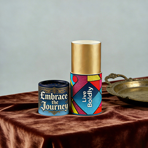 Emballage en <span class=keywords><strong>tube</strong></span> de papier personnalisé écologique pour baume à lèvres et déodorant, conteneur cosmétique en kraft à poussoir - Product Image 2