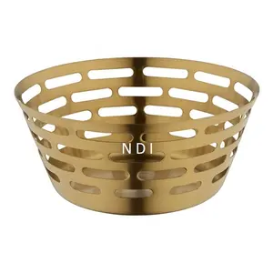 ชามผลไม้โลหะทรงกลมทรงกลมสำหรับตกแต่งโต๊ะดีไซน์ใหม่ล่าสุด - Product Image 1