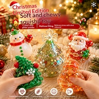 Collection de Noël très prisée : Jouets anti-stress en TPR en forme de mélasse pour adultes et enfants, à rebond lent, à tapoter et à pincer