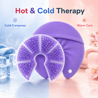 Compresse de gel réutilisable pour les seins, pour soulager l'engorgement et les soins mammaires, thérapie chaude et froide, vente en gros