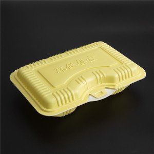 Restaurant folding food container plastic big packing box disposable lunch box