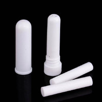 Tube d'inhalateur nasal en plastique vierge équipé d'un bâtonnet en coton, tube d'inhalateur nasal à huile essentielle, emballage en gros