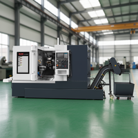 Tour CNC Fanuc à banc incliné, double broches, 5 axes, interpolation inclinée, haute précision, mini-tour, prix compétitif