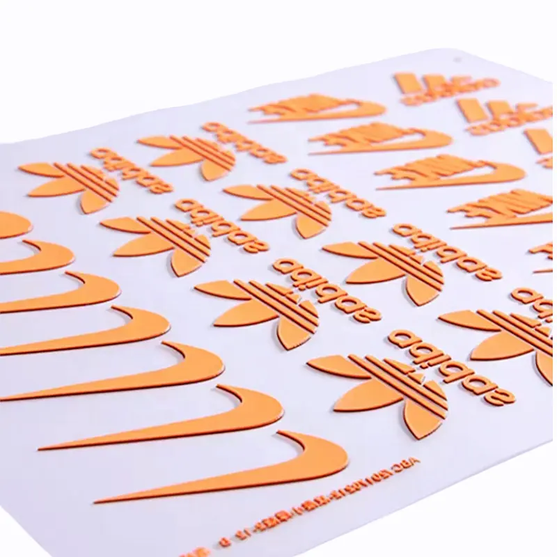 Custom heat transfer 3d logo pvc rubber heat transfers silicone for heat transfer vinyl for t shirt