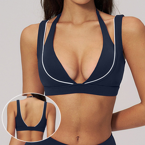 Reggiseno Sportivo da Donna con Scollo a V Profondo, Stile Lussuoso, Senza Schienale, <span class=keywords><strong>per</strong></span> Yoga e <span class=keywords><strong>Allenamento</strong></span> all'Aperto - Product Image 1