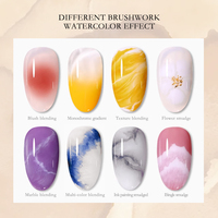 CHAORY Soak Off Gel Vernis à Ongles Blossom Ink Gel pour aquarelle solide nail art peinture gel