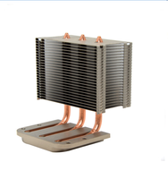 Dissipateur thermique pour processeur de serveur 2U, caloduc en cuivre, module de refroidissement en aluminium haute densité pour la gestion thermique des LED haute puissance et des projecteurs