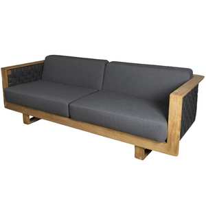 Canapé de jardin trois places, structure en alliage d'aluminium, mobilier d'extérieur imperméable pour villa, cour, hôtel, maison d'hôtes - Product Image 1