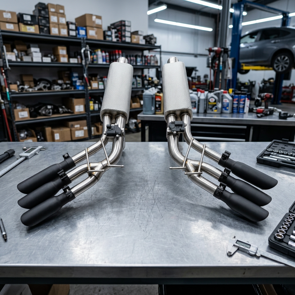 VantaFlow 1.5mm Stainless Steel Valvetronic Catback Exhaust for Mercedes-Benz G550 G500 W463A W464 4.0T 2019-2024 Exhaust