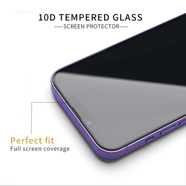New Factory Price 10D Tempered Glass Screen Protector Clear Anti-scratch Tempered Glass for iPhone