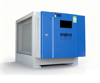 Purificateur électrostatique commercial de fumée d'huile, efficacité jusqu'à 98 %, 4000~60000m3/h, filtre d'extraction pour cuisine commerciale, barbecue