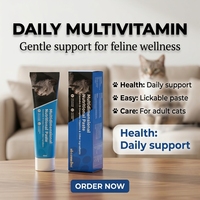 Pâte Nutritionnelle Multidimensionnelle pour Chat 50ml Tube Souple Soin Quotidien Nutrition Soutien Immunitaire Vitalité Peau et Pelage Complément Alimentaire