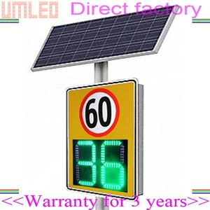 Señales de velocidad de tráfico directo de fábrica, señal Led de Radar alimentada por energía Solar - Product Image 3