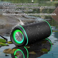 Venta Directa al por Mayor, Altavoz Inalámbrico RGB de 16W y 1800mAh, Resistente al Agua 5.4, para Fiestas al Aire Libre y Uso con Computadora