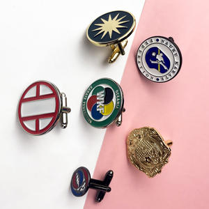 थोक कफ़लिंक डिजाइन अतिशयोक्ति शैली पुरुषों के लिए सूट शर्ट लक्जरी कफ़लिंक कस्टम लोगो कफ लिंक पुरुषों - Product Image 2