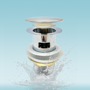 Phòng tắm Vòng tràn xuống thép không gỉ nhựa Bìa Pop Up bấm Clack giá trị nhựa lưu vực nước Thải Bồn Rửa cống - Product Image 1