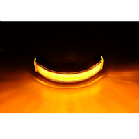 Nouvelle lampe stroboscopique LED incurvée 12-24V 22W R65 IP65, lumière de signalisation d'urgence clignotante, 6500 lumens pour camion et véhicule