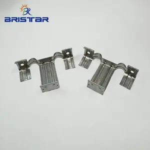 BRISTAR PV Clips de descarga de barro plateado de acero Abrazadera de clip de drenaje de limpieza de agua y polvo