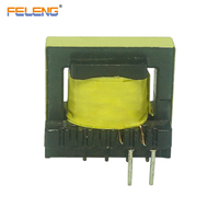 Transformateur haute fréquence à ferrite EE22 à montage vertical sur carte de circuit imprimé, bobine enroulée, composant électronique pour carte d'alimentation