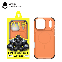 Coque de téléphone antichoc 2-en-1 ATB en PC et TPU avec boutons magnétiques puissants pour iPhone 17 16 15 Pro Max