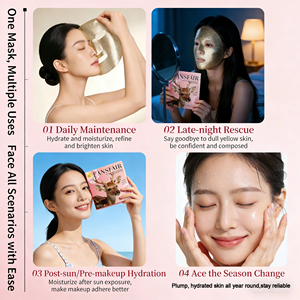 Mascarilla facial popular con patente, con nicotinamida cartilaginosa, precio personalizado, mascarilla facial hidratante luminosa con extracto de cuerno de ciervo. - Product Image 4