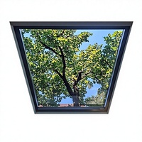 Fenêtre de toit de balcon automatique en alliage d'aluminium postmoderne XIYATECH, vente chaude