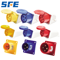 Connecteur étanche industriel SFE, prises 16A32A, prises apparentes et encastrées, 3, 4, 5 broches, prise standard, prise industrielle CE