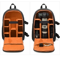 Sac à dos pour appareil photo reflex numérique avec séparateurs personnalisables, sac étanche et antichoc pour drone FPV, appareil photo sans miroir, objectifs, drone de course