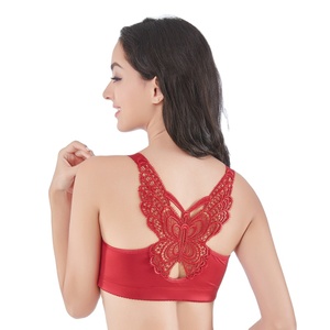 Sujetador Push-Up Inalámbrico con Cierre Frontal, Bralette Escotado para Mujer, Transpirable, Ecológico, Tallas Grandes, Spandex/Algodón - Product Image 3