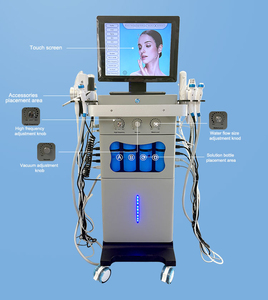 18in1 Hydra Beauty Hydrodermabrasion Hydro Aqua Facial Machine 15" Touch Screen Portable Microdermabrasion Oxygen Jet Spa US - Product Image 4
